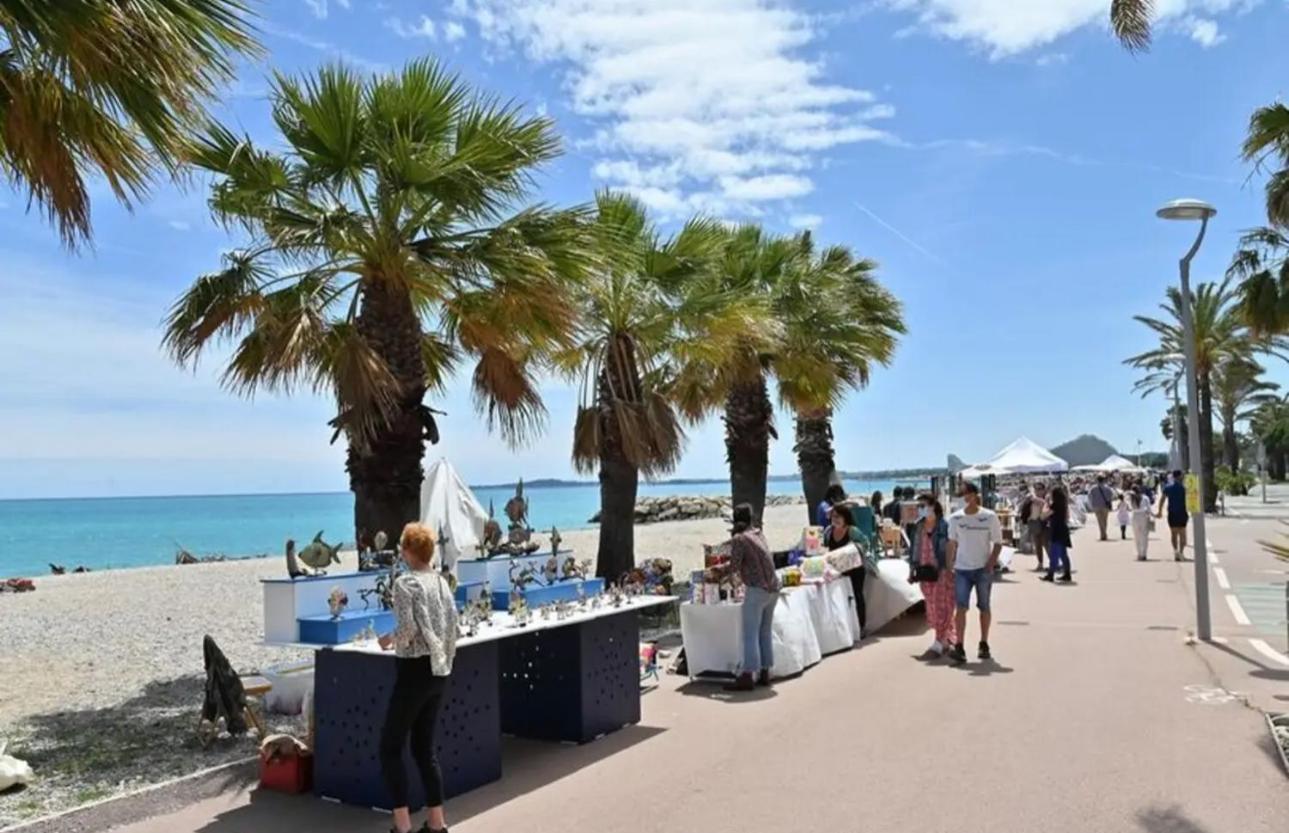 Front De Mer,Plage, Piscine, Parking Cagnes-sur-Mer Eksteriør billede